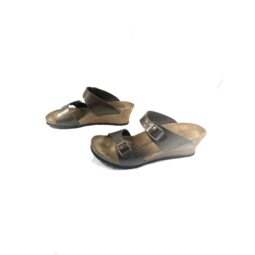BIRKENSTOCK Dorothy Graceful Papillio Wedge Sandal in Bronze Toffee 40 - Picture 15 of 16